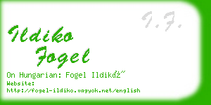 ildiko fogel business card